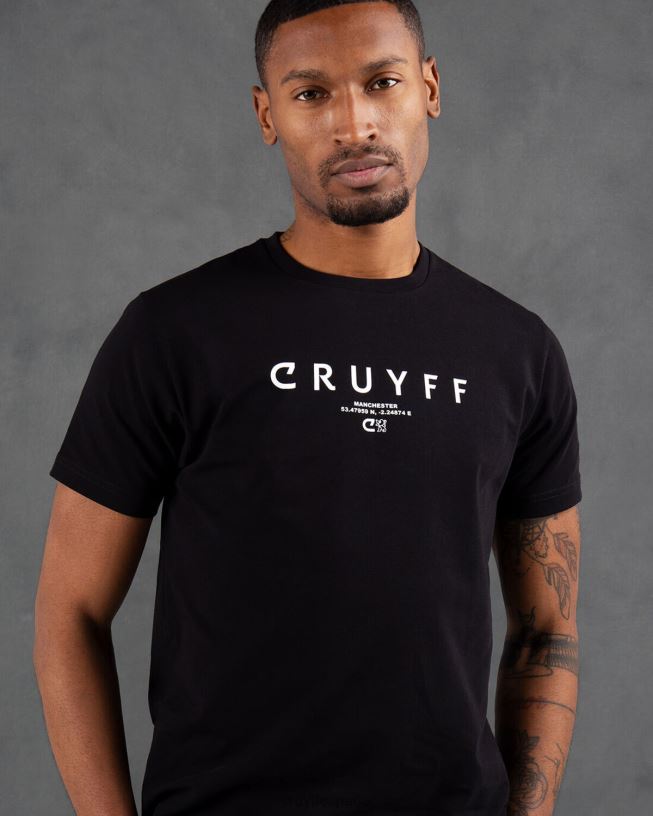 camiseta del paquete de la ciudad Cruyff hombres negro D6DNB676 camiseta