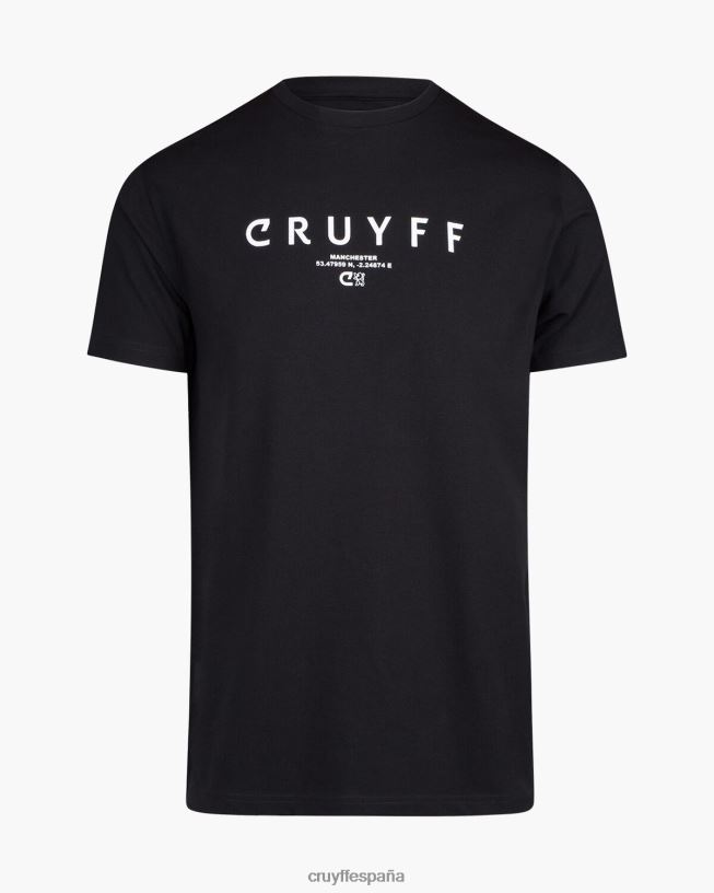 camiseta del paquete de la ciudad Cruyff hombres negro D6DNB676 camiseta