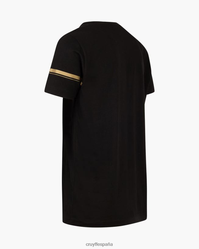 camiseta ezra Cruyff hombres oro negro D6DNB119 camiseta