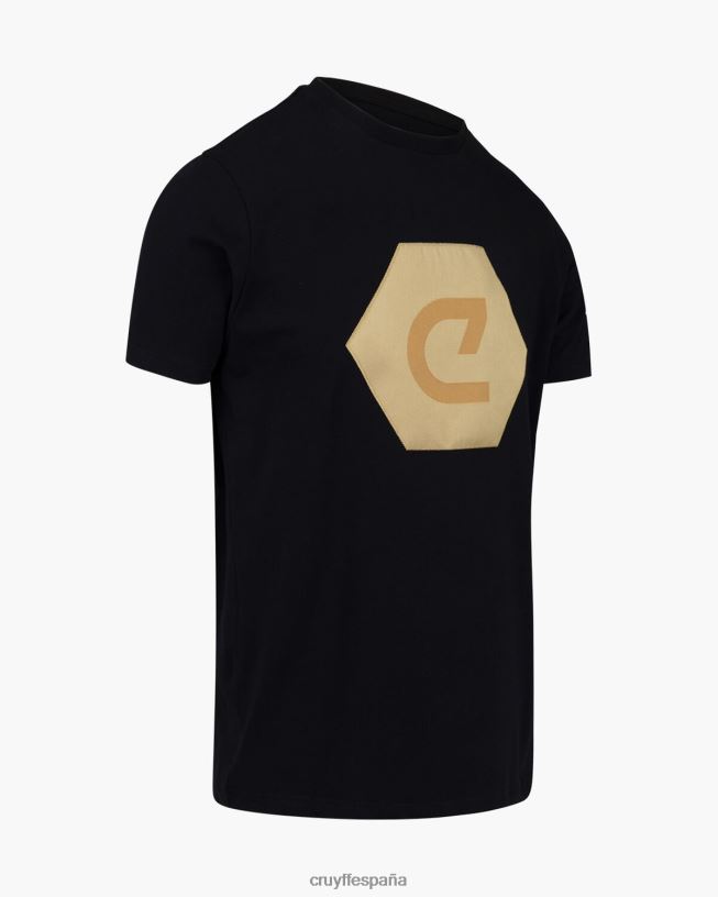 camiseta francisco Cruyff hombres negro D6DNB912 camiseta