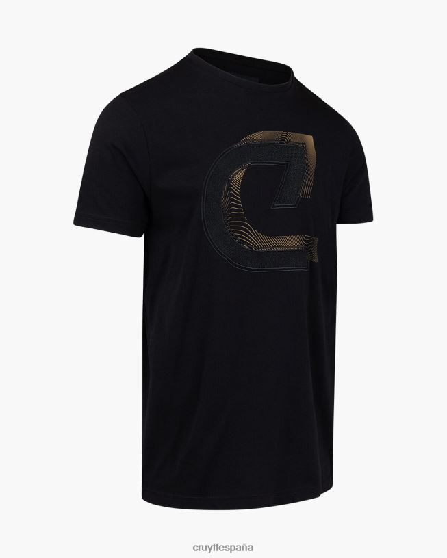 camiseta julien Cruyff hombres negro D6DNB863 camiseta