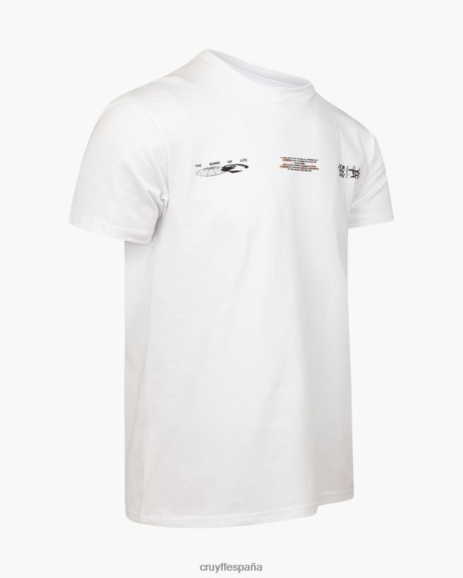 camiseta morris Cruyff hombres blanco D6DNB288 camiseta