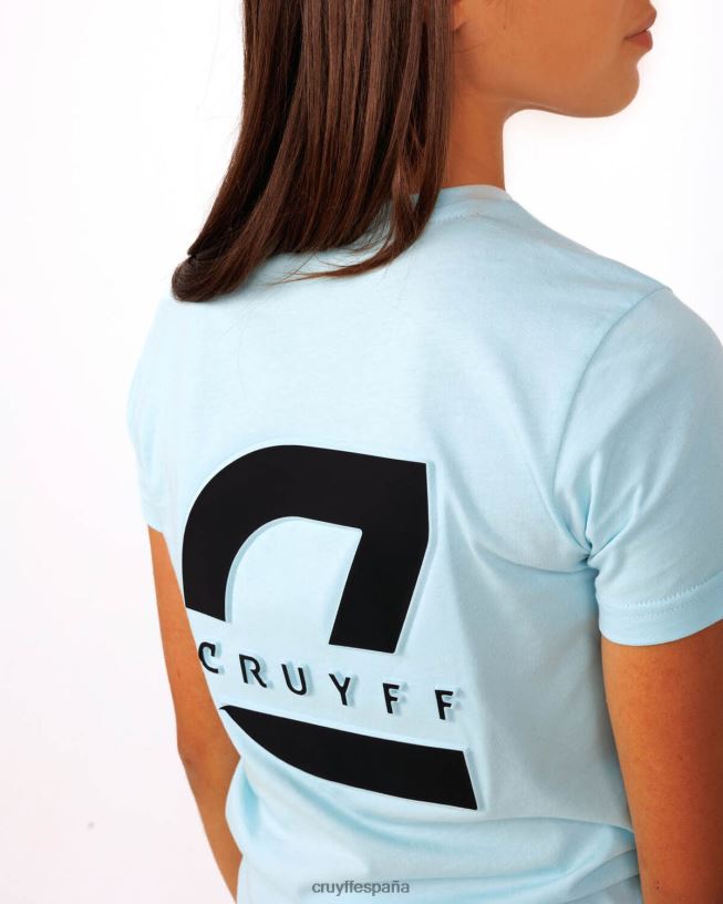 camiseta ruana Cruyff júnior turquesa D6DNB1138 camiseta