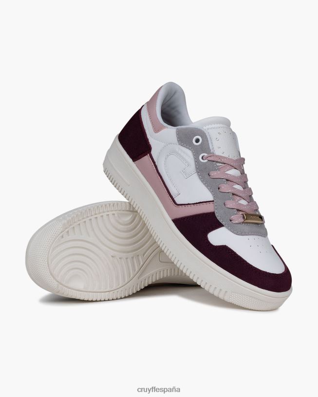 campo bajo lux Cruyff mujer Burdeos D6DNB996 zapatillas