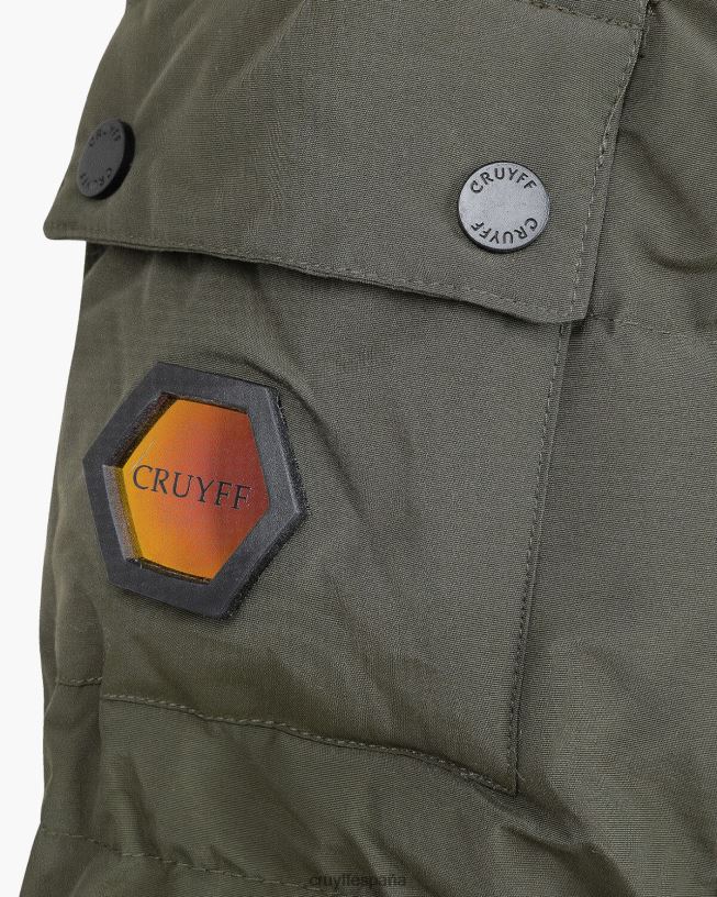 chaqueta acolchada kilian Cruyff hombres verde D6DNB765 chaqueta