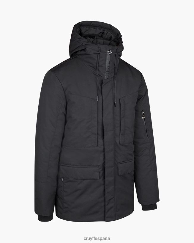 chaqueta parka romana Cruyff hombres negro D6DNB833 chaqueta