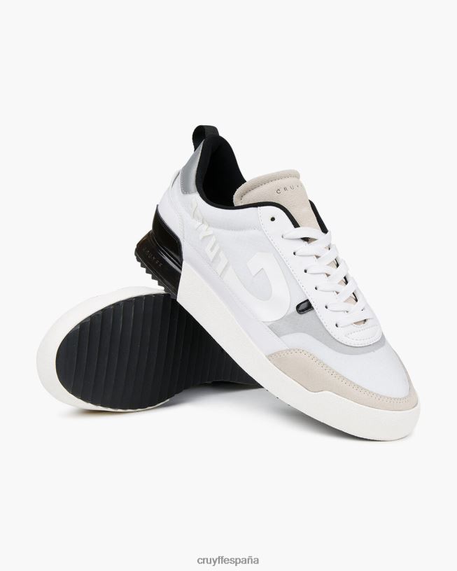 contra Cruyff hombres blanco/marrón D6DNB875 zapatillas
