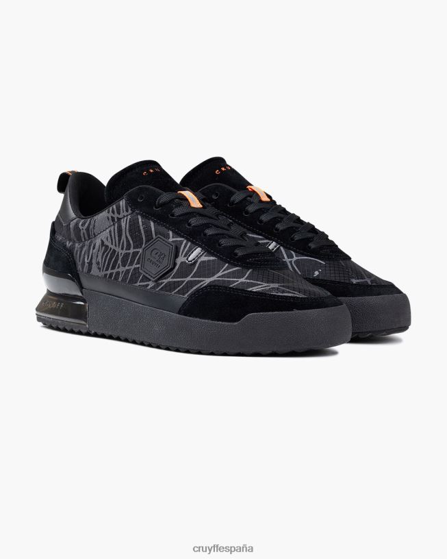 contra Cruyff hombres negro/naranja D6DNB1313 zapatillas