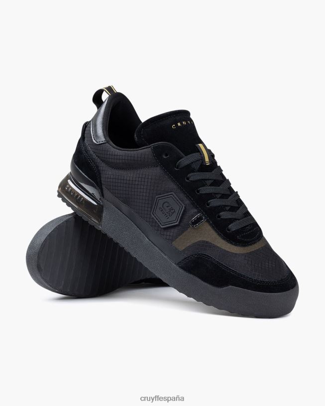 contra Cruyff hombres oro negro D6DNB1315 zapatillas