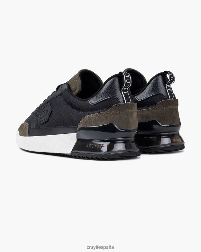 contra Cruyff hombres verde negro D6DNB1314 zapatillas