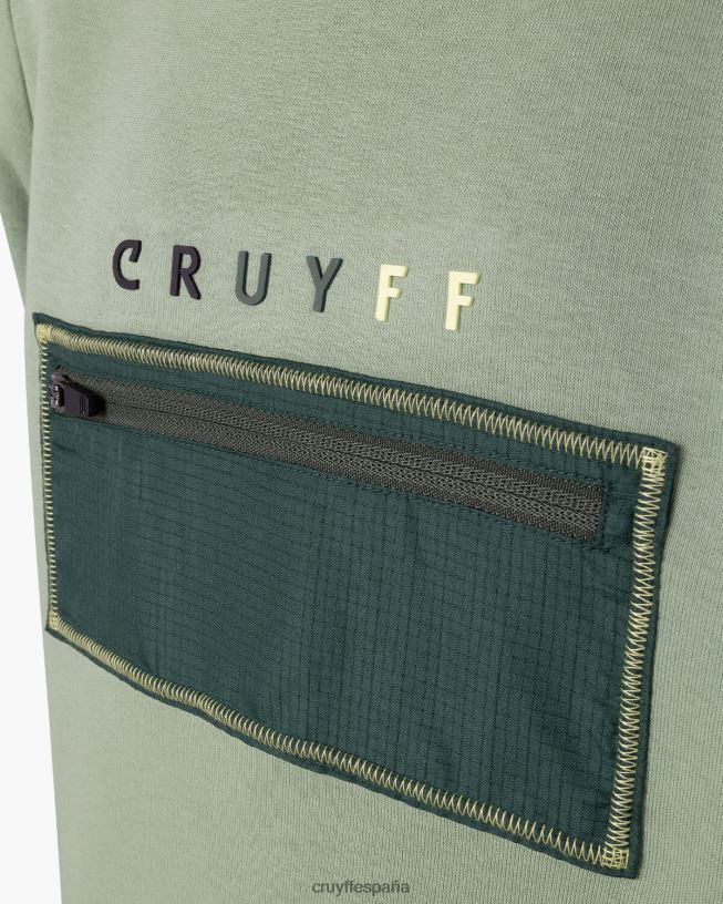 cortadora de cuello redondo Cruyff júnior verde D6DNB1166 suéter