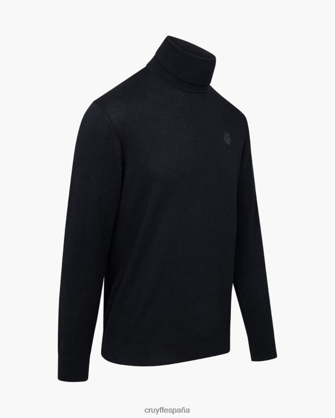 cuello de tortuga basco Cruyff hombres negro D6DNB353 suéter