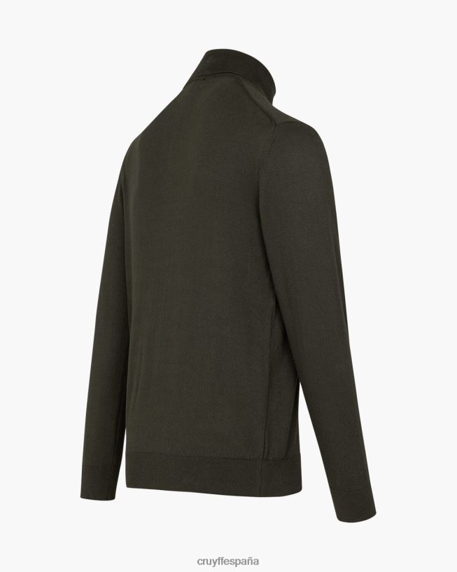 cuello de tortuga basco Cruyff hombres verde D6DNB351 suéter