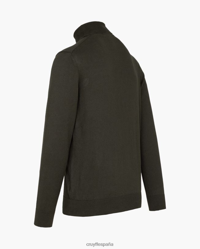 cuello de tortuga basco Cruyff hombres verde D6DNB351 suéter