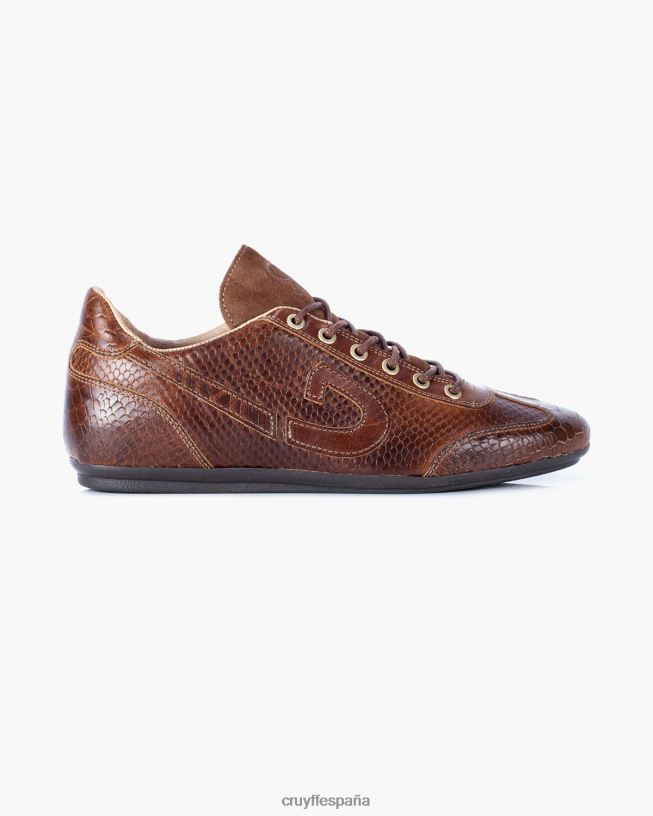 cuero vanenburg-anaconda Cruyff hombres coñac D6DNB793 zapatos