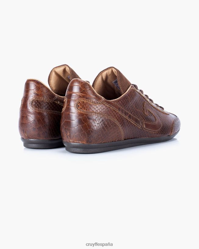cuero vanenburg-anaconda Cruyff hombres coñac D6DNB793 zapatos