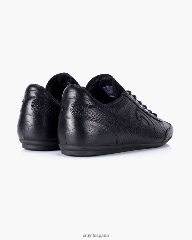 cuero vanenburg-anaconda Cruyff hombres negro D6DNB794 zapatos
