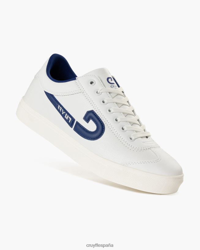 destello Cruyff hombres blanco azul D6DNB261 zapatillas