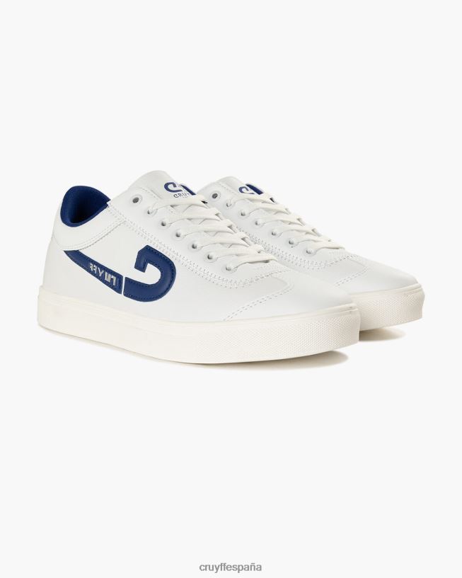 destello Cruyff hombres blanco azul D6DNB261 zapatillas