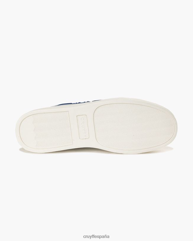 destello Cruyff hombres blanco azul D6DNB261 zapatillas