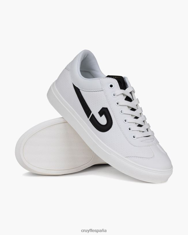 destello Cruyff hombres blanco negro D6DNB623 zapatillas