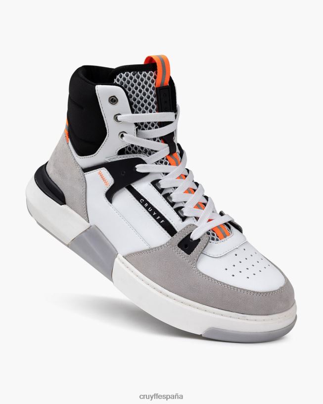 destrozar la cesta Cruyff hombres gris blanco D6DNB501 zapatillas