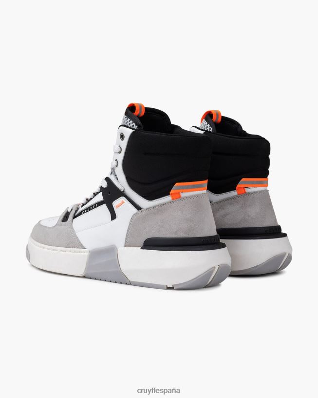 destrozar la cesta Cruyff hombres gris blanco D6DNB501 zapatillas