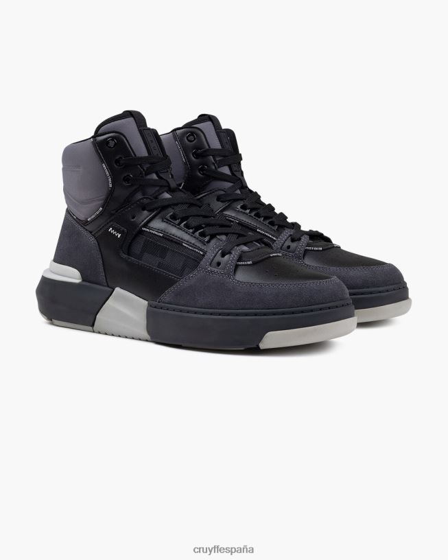 destrozar la cesta Cruyff hombres negro D6DNB453 zapatillas