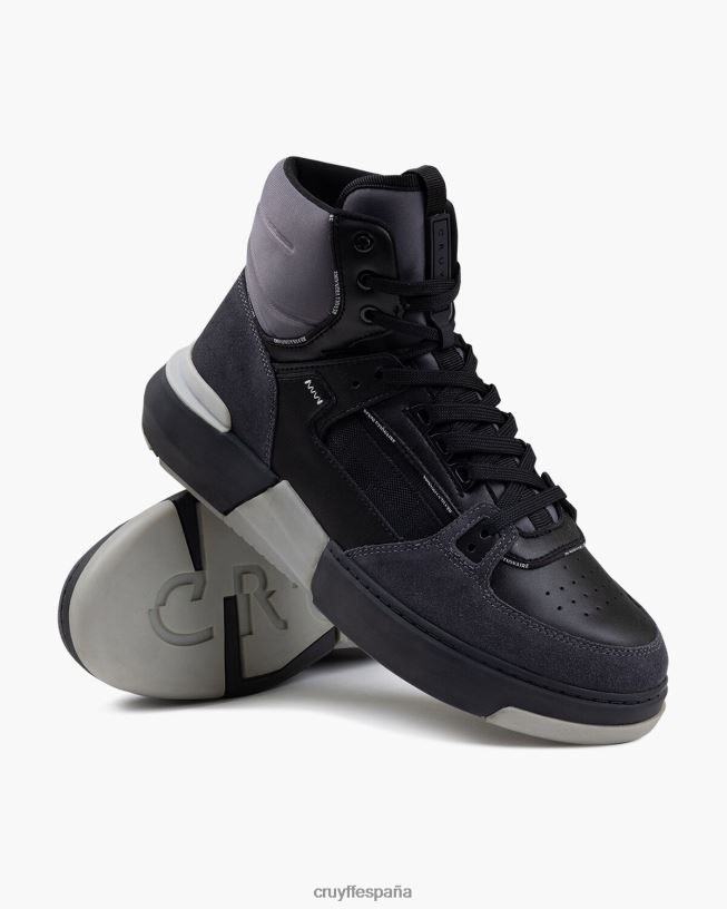 destrozar la cesta Cruyff hombres negro D6DNB453 zapatillas