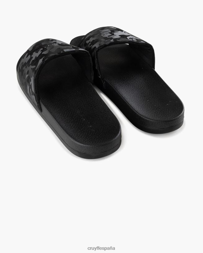 diapositiva de camuflaje Cruyff hombres negro D6DNB136 diapositivas
