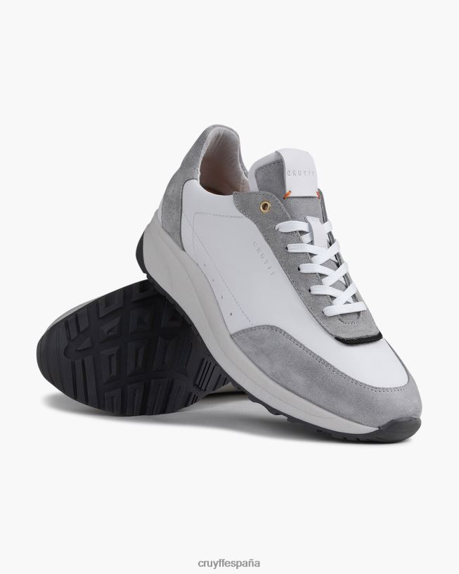 domingo informal Cruyff hombres gris blanco D6DNB905 zapatillas