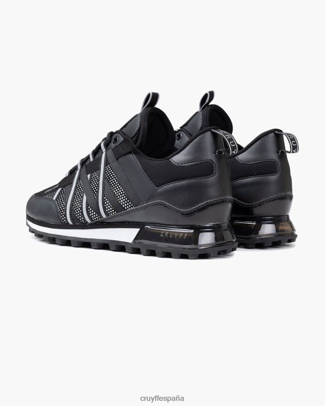 fearia-reflect flocado/mate Cruyff hombres negro/plata D6DNB469 zapatillas