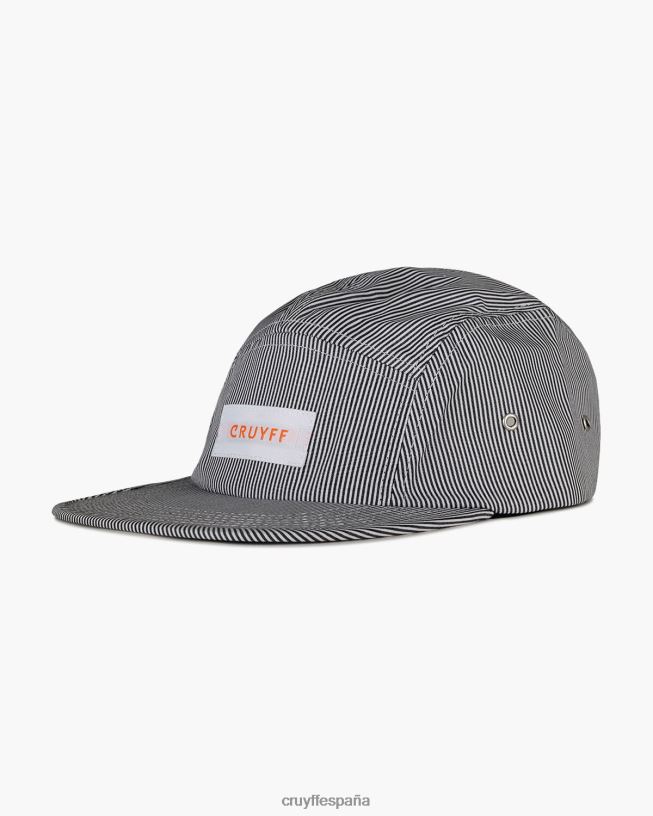 gorra bruno de 5 paneles Cruyff unisexo negro D6DNB1288 gorra