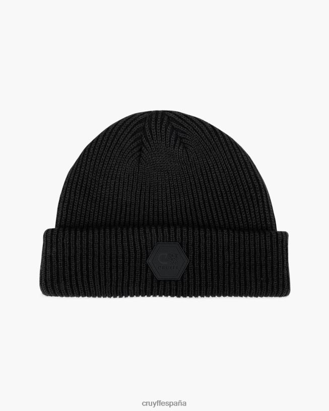 gorro basco bicolor Cruyff unisexo negro D6DNB1263 gorro