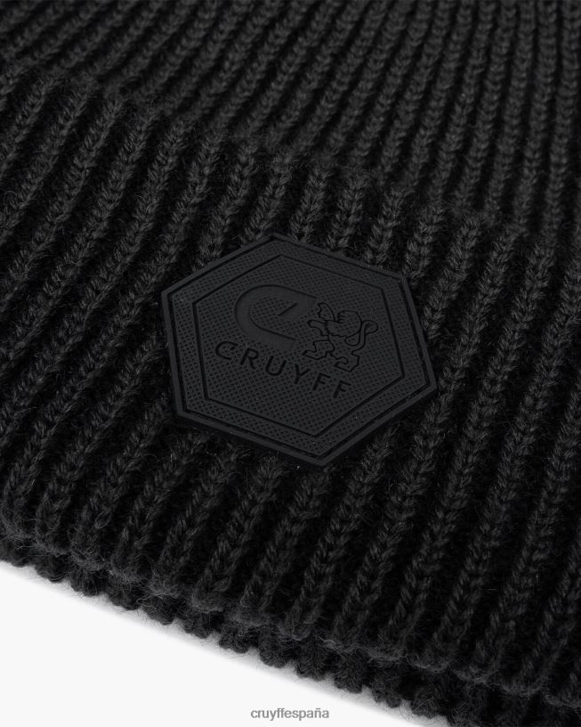 gorro basco bicolor Cruyff unisexo negro D6DNB1263 gorro