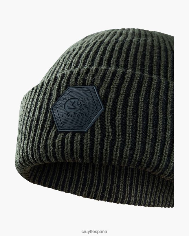 gorro basco bicolor Cruyff unisexo verde D6DNB1264 gorro