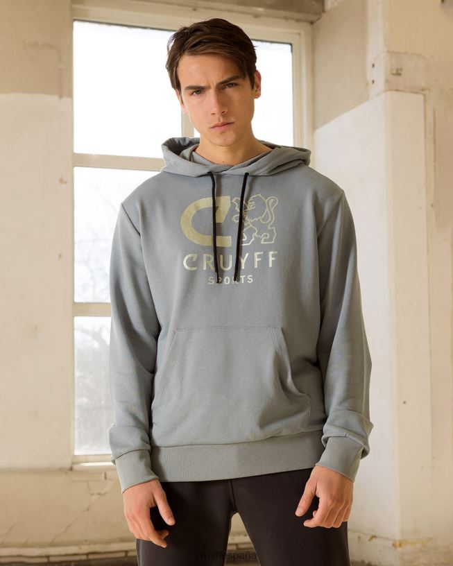 hacer sudadera con capucha Cruyff hombres azul D6DNB139 sudadera