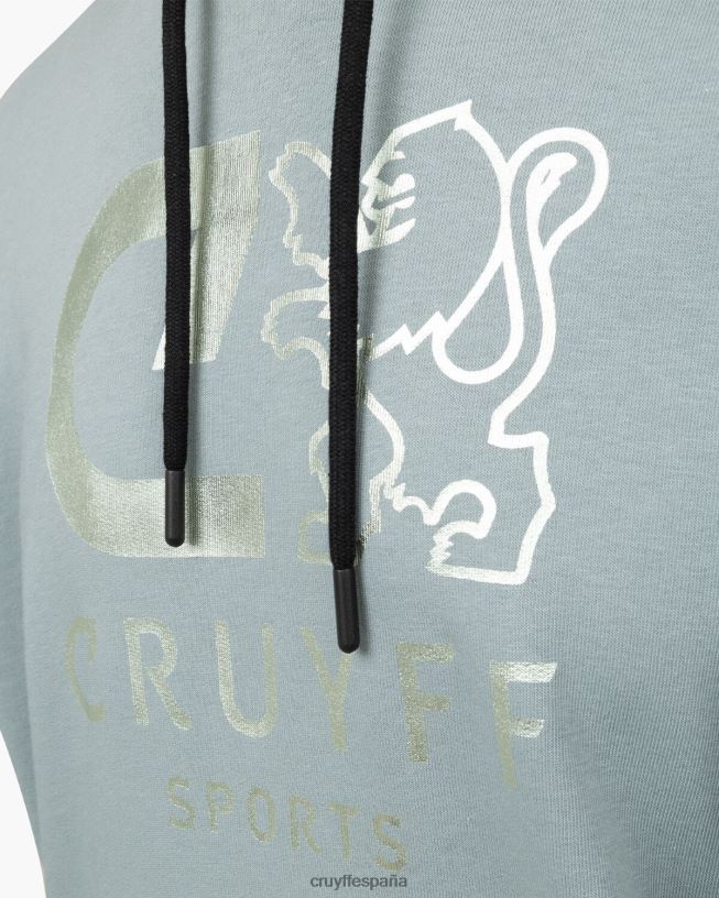 hacer sudadera con capucha Cruyff hombres azul D6DNB139 sudadera