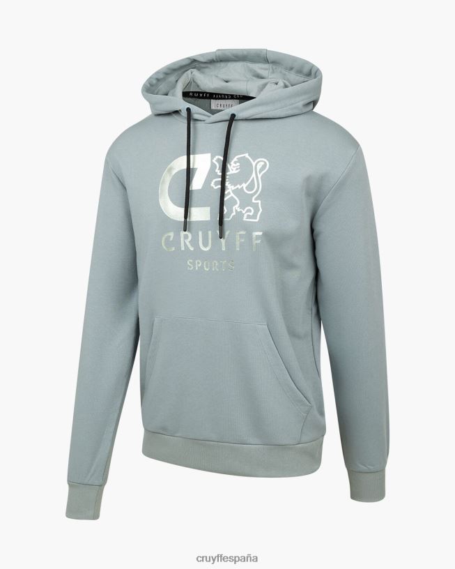 hacer sudadera con capucha Cruyff hombres azul D6DNB139 sudadera