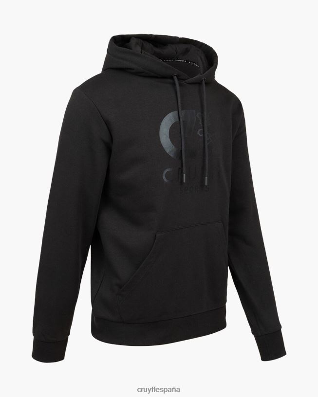 hacer sudadera con capucha Cruyff hombres negro D6DNB296 sudadera