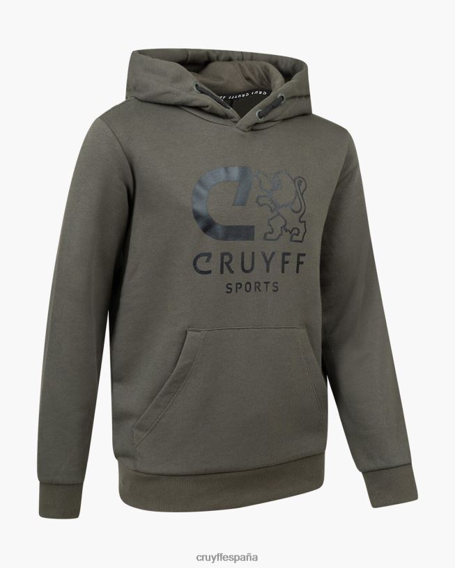 hacer sudadera con capucha Cruyff júnior ejercito verde D6DNB1105 sudadera
