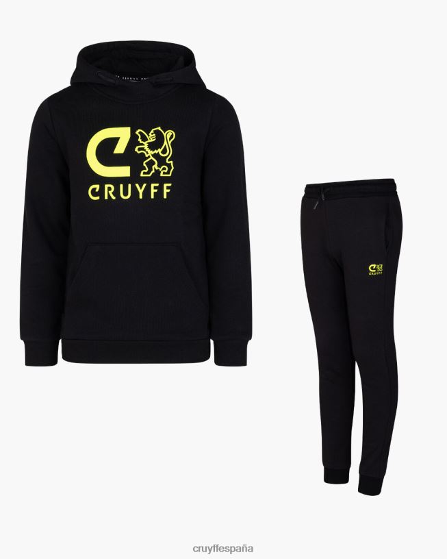 hacer traje Cruyff júnior amarillo negro D6DNB1161 trajes