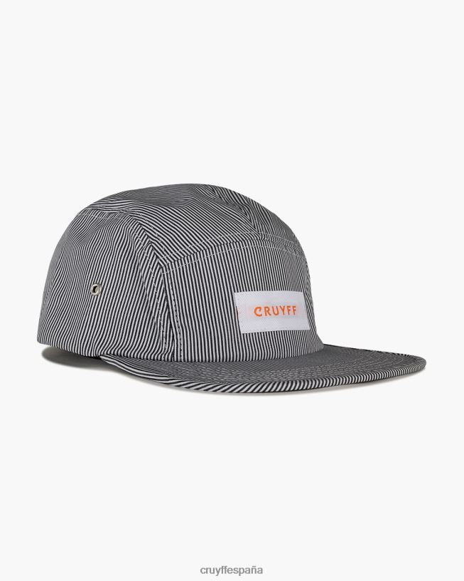 gorra bruno de 5 paneles Cruyff unisexo negro D6DNB1288 gorra