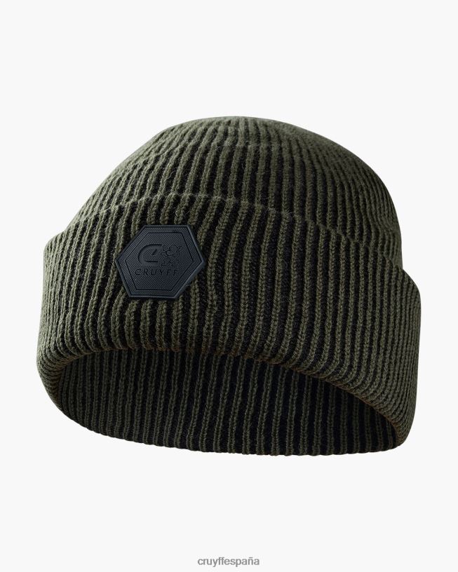 gorro basco bicolor Cruyff unisexo verde D6DNB1264 gorro