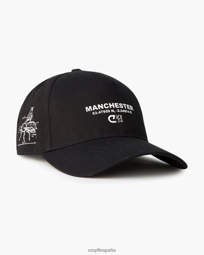 lanzador de paquetes de la ciudad Cruyff unisexo negro D6DNB672 gorra