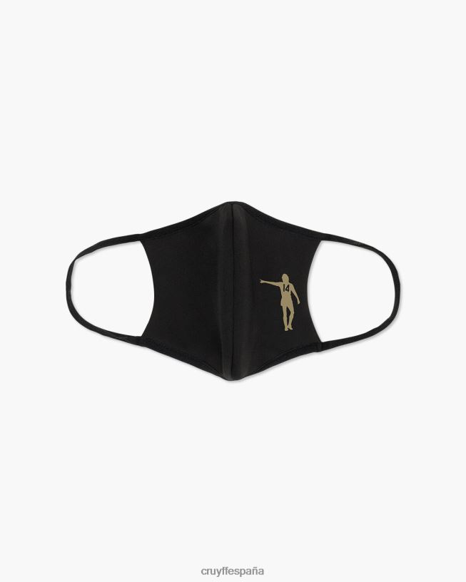 mascarilla maestro-95% poliéster Cruyff unisexo negro/varios D6DNB1306 mascarilla