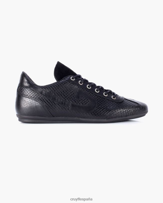 cuero vanenburg-anaconda Cruyff hombres negro D6DNB794 zapatos