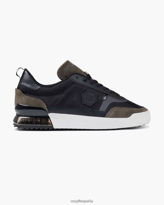 contra Cruyff hombres verde negro D6DNB1314 zapatillas