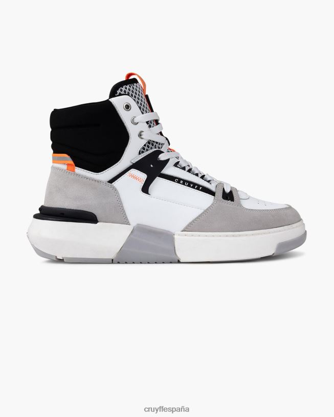 destrozar la cesta Cruyff hombres gris blanco D6DNB501 zapatillas