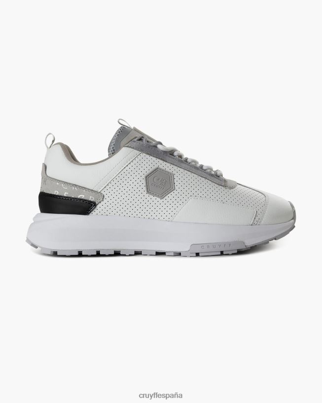 subutai Cruyff hombres plata blanca D6DNB302 zapatillas